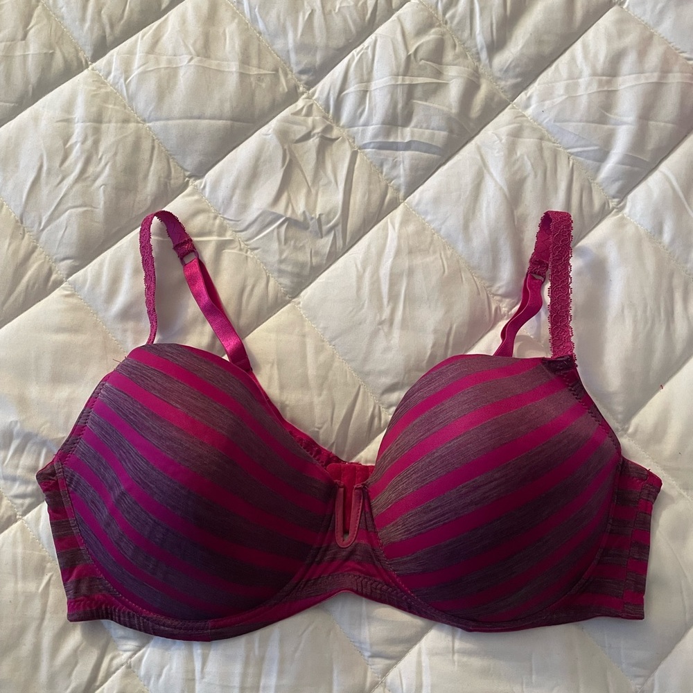 Fuschia/Purple Ashley Stewart Bra with U-detail